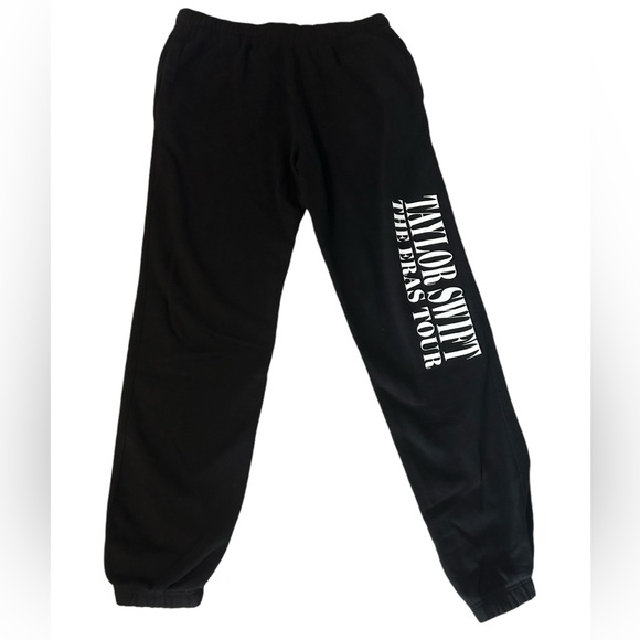 Taylor Swift Pants - Taylor Swift Eras Tour Black Fleece Sweatpants Size XL
